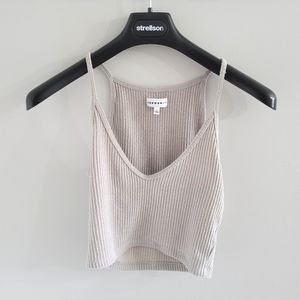 Community Cropped Tank, Grey, Small